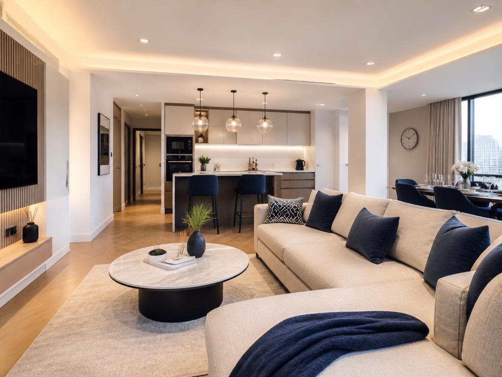 Open-plan living area